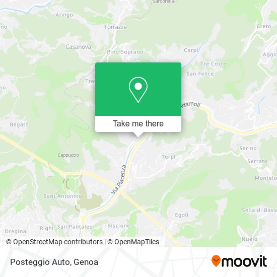 Posteggio Auto map