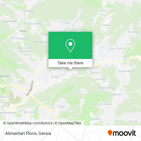 Alimentari Floris map