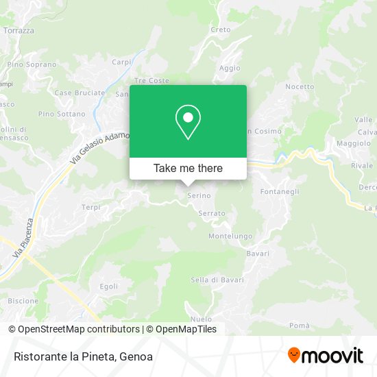 Ristorante la Pineta map