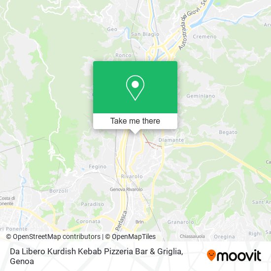 Da Libero Kurdish Kebab Pizzeria Bar & Griglia map