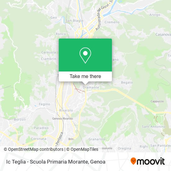 Ic Teglia - Scuola Primaria Morante map