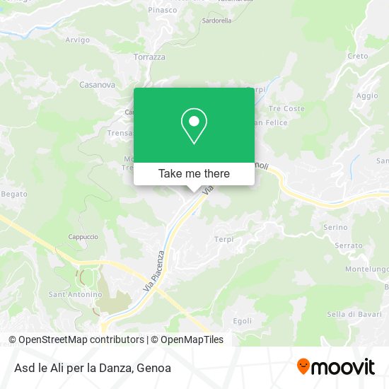 Asd le Ali per la Danza map