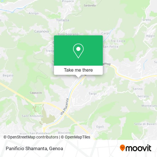 Panificio Shamanta map