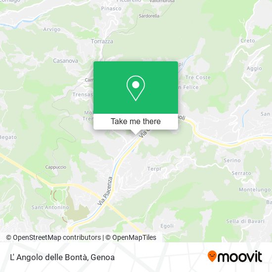 L' Angolo delle Bontà map