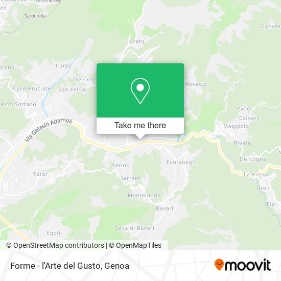 Forme - l'Arte del Gusto map