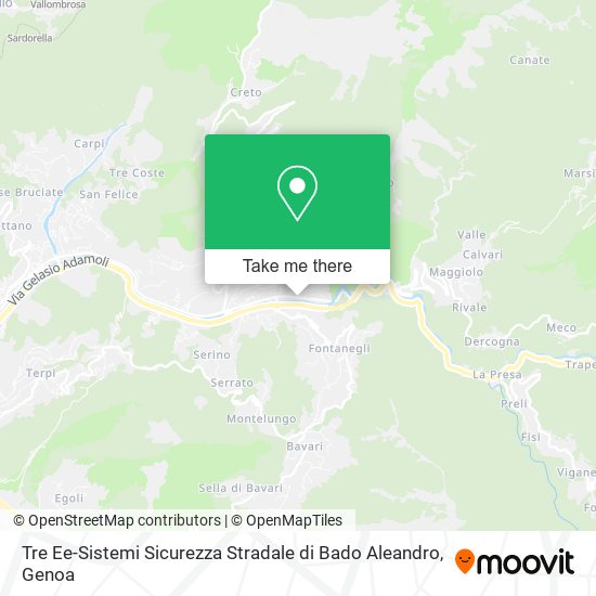 Tre Ee-Sistemi Sicurezza Stradale di Bado Aleandro map