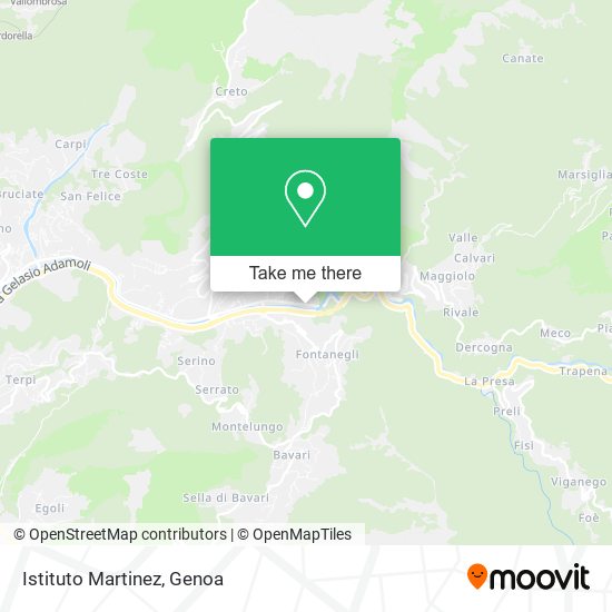 Istituto Martinez map