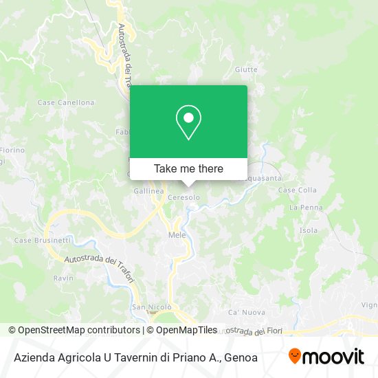 Azienda Agricola U Tavernin di Priano A. map