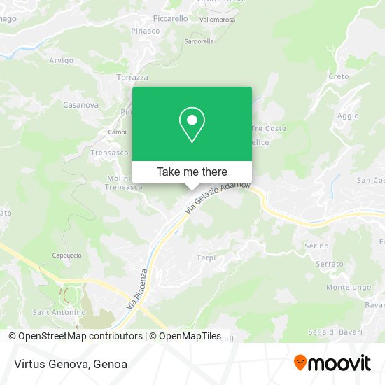 Virtus Genova map