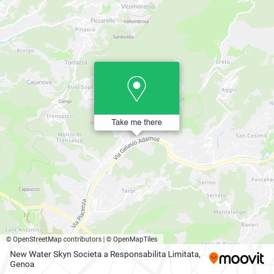 New Water Skyn Societa a Responsabilita Limitata map