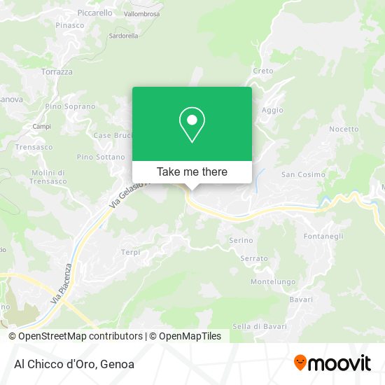 Al Chicco d'Oro map