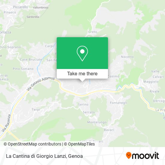 La Cantina di Giorgio Lanzi map