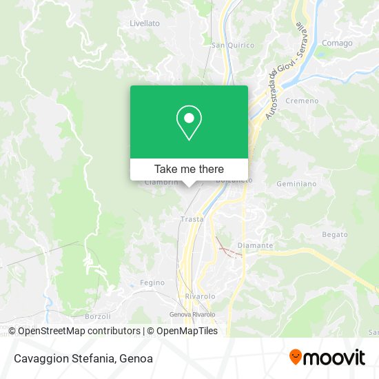 Cavaggion Stefania map