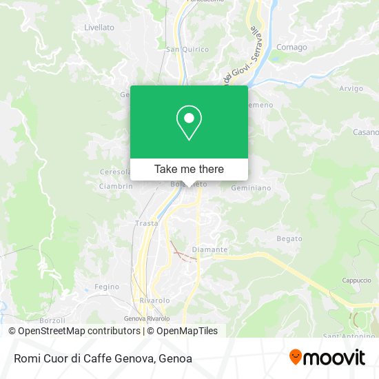 Romi Cuor di Caffe Genova map