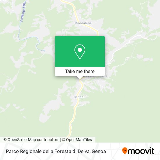 Parco Regionale della Foresta di Deiva map