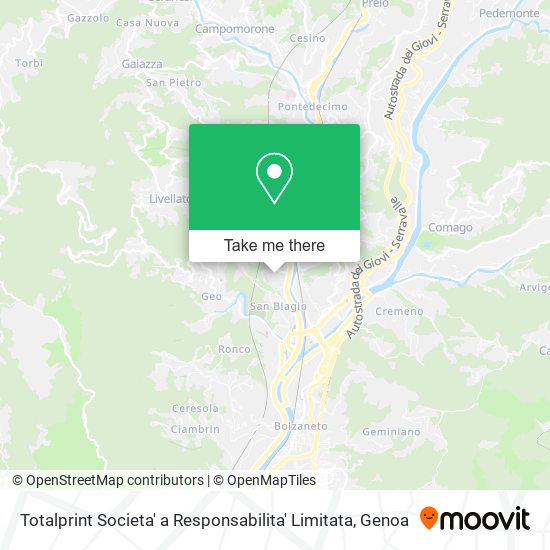 Totalprint Societa' a Responsabilita' Limitata map