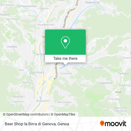 Beer Shop la Birra di Genova map