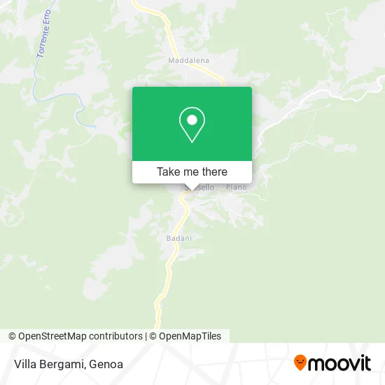 Villa Bergami map