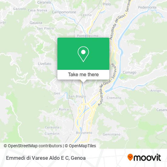 Emmedi di Varese Aldo E C map