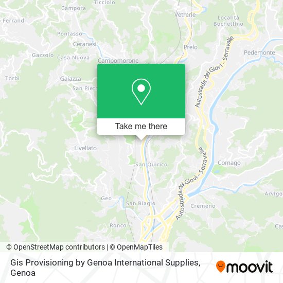 Gis Provisioning by Genoa International Supplies map