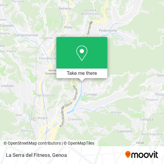 La Serra del Fitness map