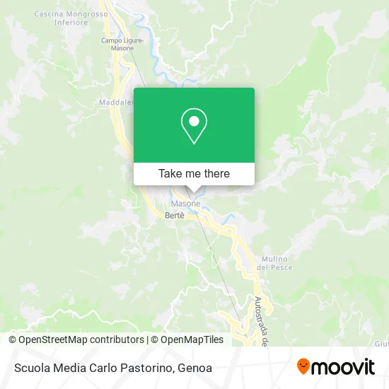 Scuola Media Carlo Pastorino map