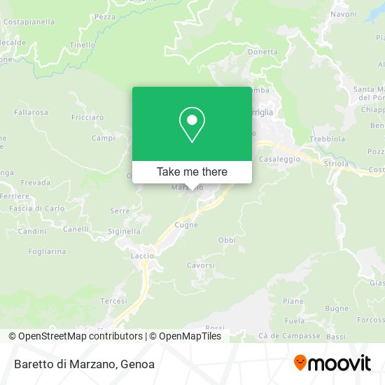 Baretto di Marzano map