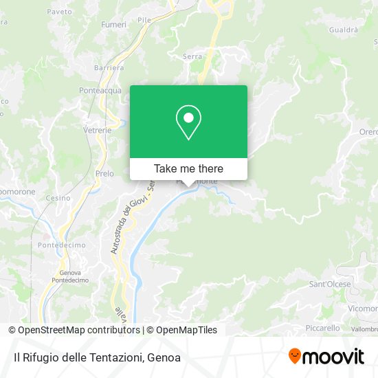 Il Rifugio delle Tentazioni map