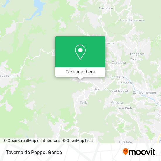 Taverna da Peppo map