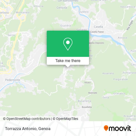 Torrazza Antonio map