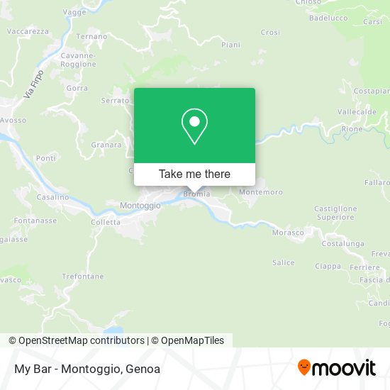 My Bar - Montoggio map