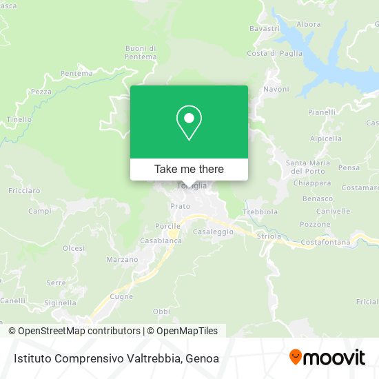 Istituto Comprensivo Valtrebbia map