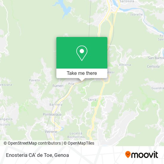 Enosteria CA' de Toe map