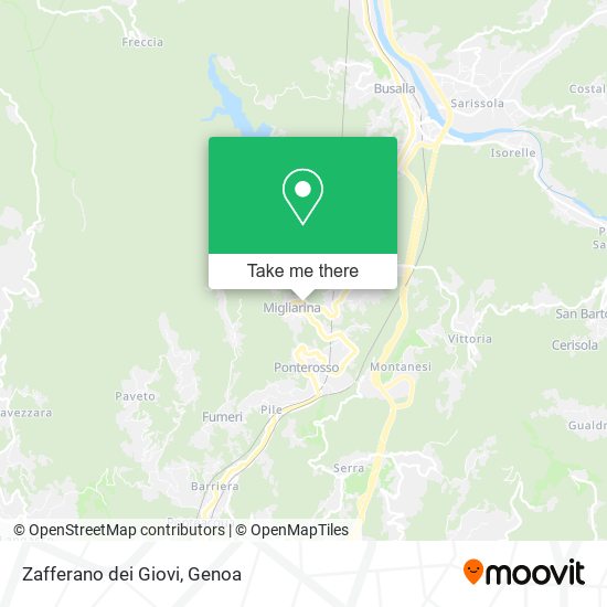 Zafferano dei Giovi map