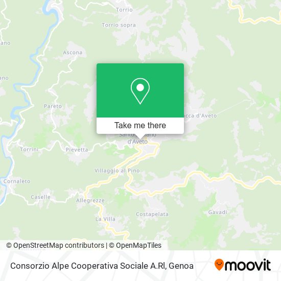 Consorzio Alpe Cooperativa Sociale A.Rl map