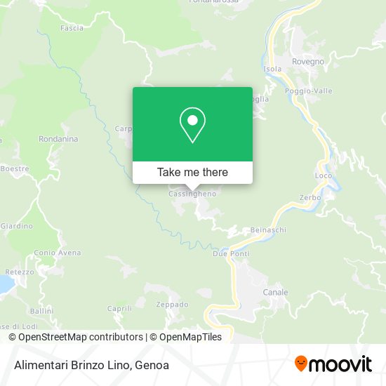 Alimentari Brinzo Lino map