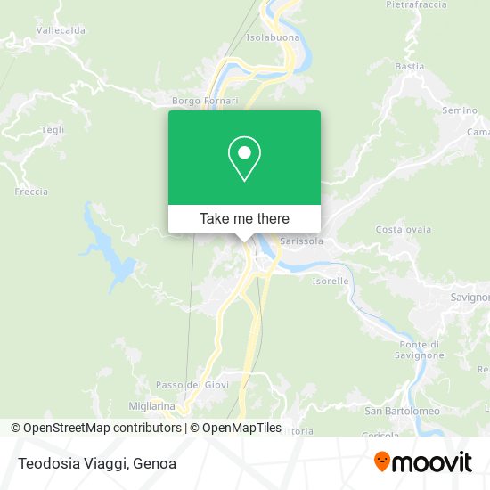 Teodosia Viaggi map