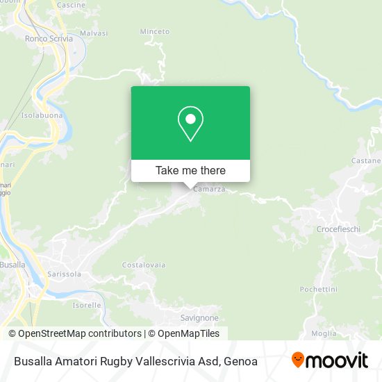 Busalla Amatori Rugby Vallescrivia Asd map