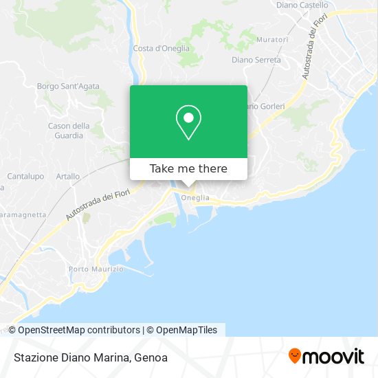 Stazione Diano Marina map