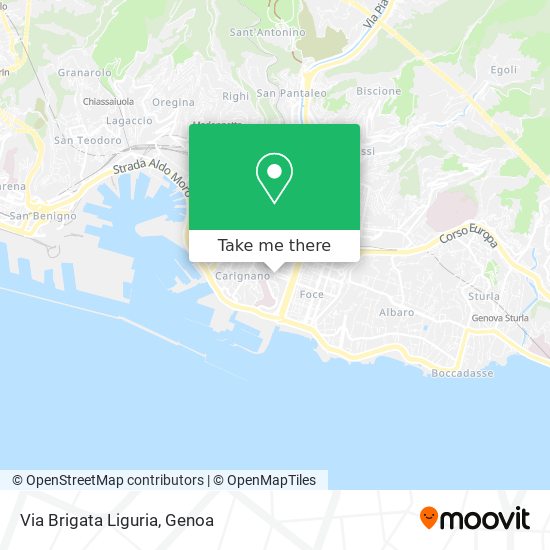 Via Brigata Liguria map