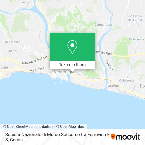 Societa Nazionale di Mutuo Soccorso fra Ferrovieri F S map