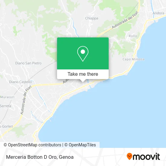 Merceria Botton D Oro map