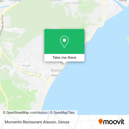 Momento Restaurant Alassio map