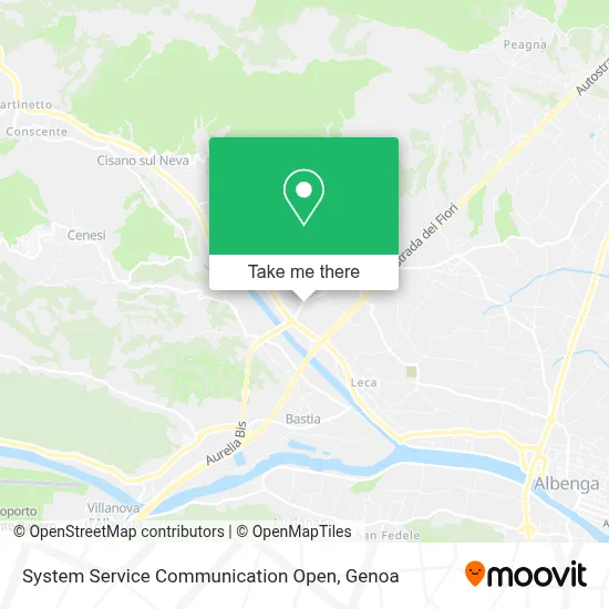 System Service Communication Open map