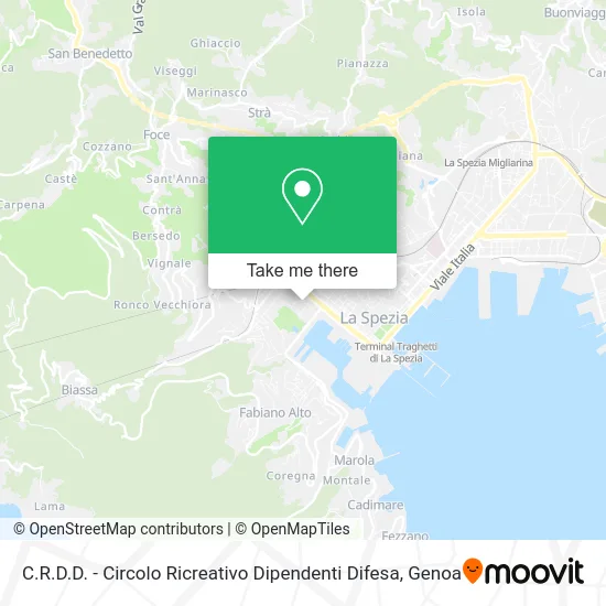 C.R.D.D. - Circolo Ricreativo Dipendenti Difesa map