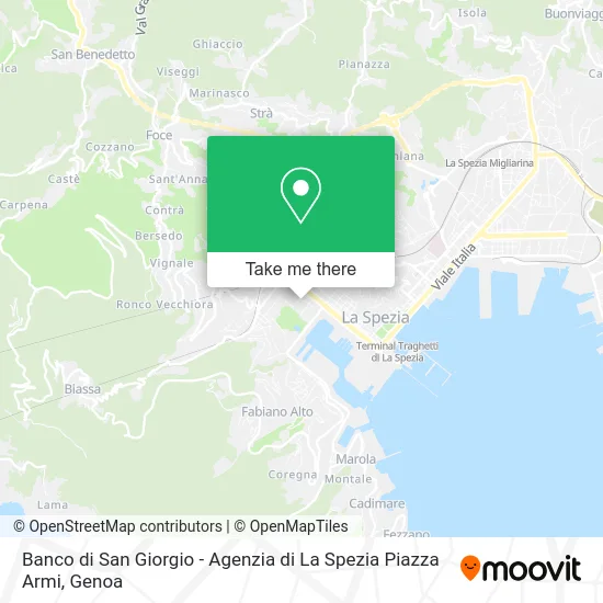 Banco di San Giorgio - Agenzia di La Spezia Piazza Armi map