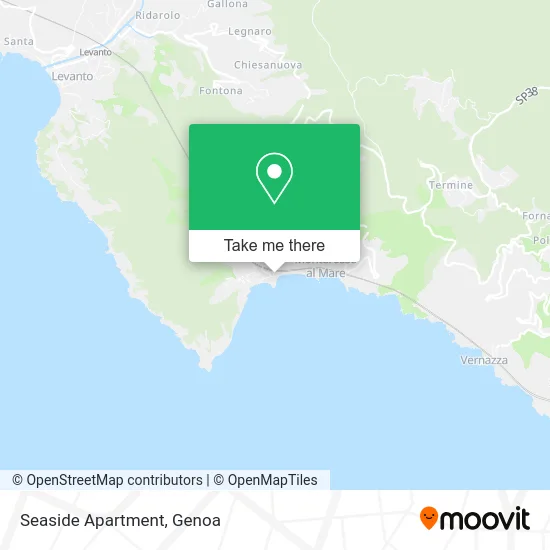 Seaside Apartment map