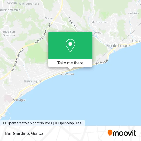 Bar Giardino map