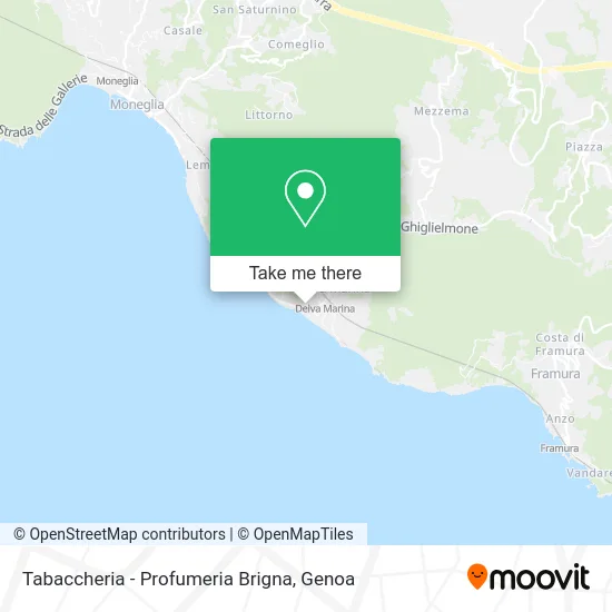 Tabaccheria - Profumeria Brigna map