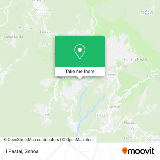 I Pastai map